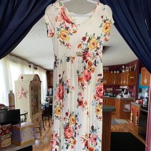 Long floral dress